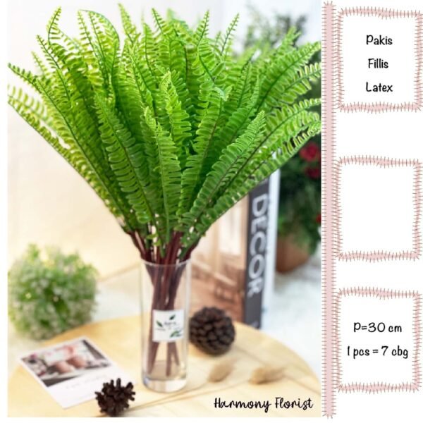 daun pakis artificial fillia rumput pinus brasilia hias palsu artificial dekorasi
