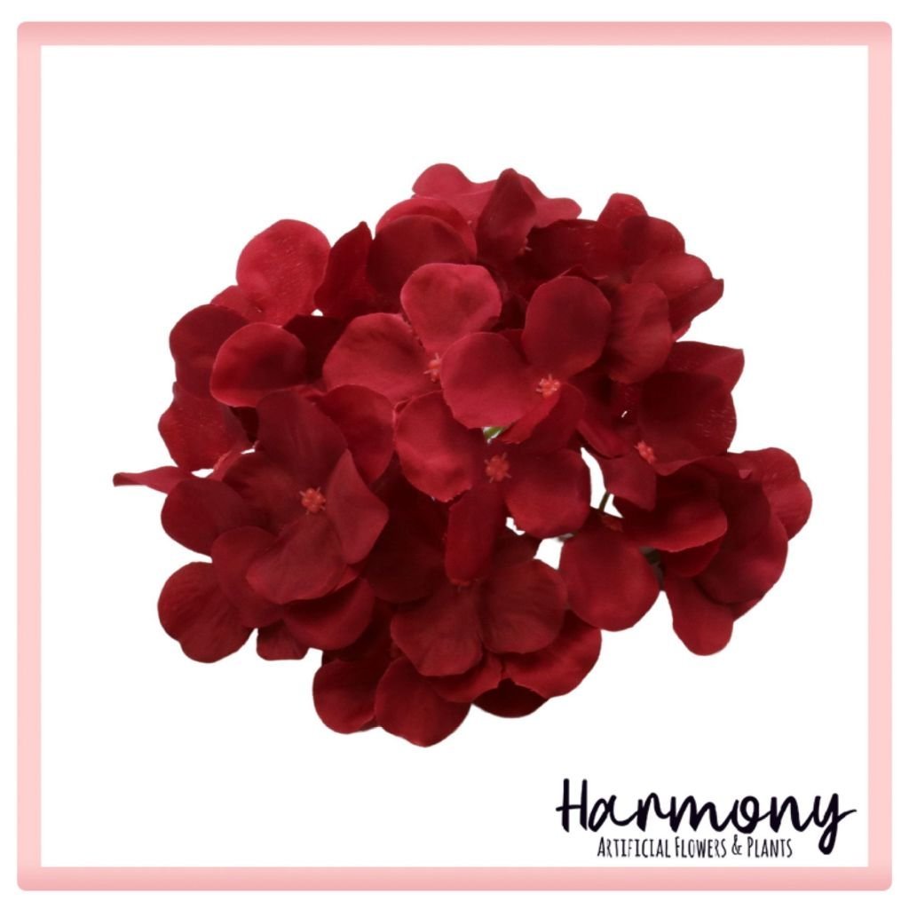 bunga artificial plastik hydrangea dekorasi hiasan cantik hidrangea - Gambar 3