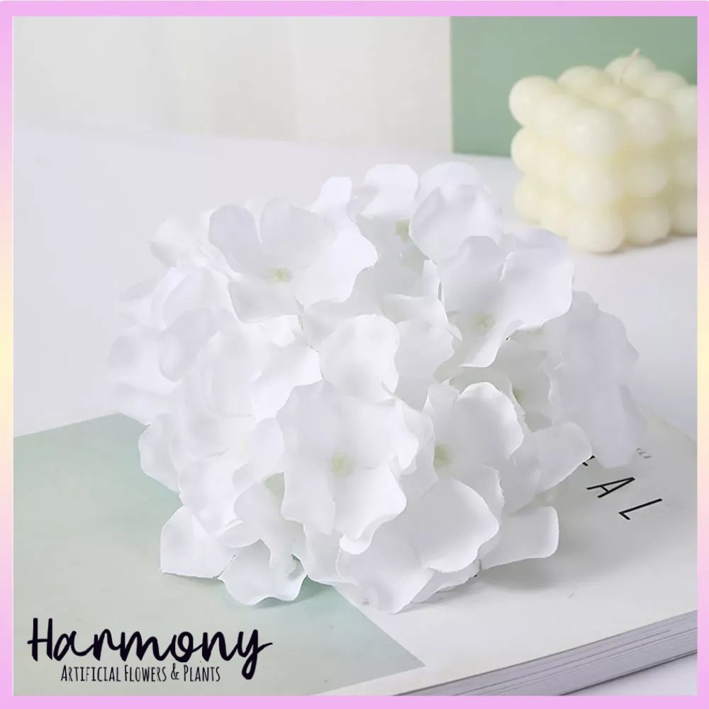 bunga artificial plastik hydrangea dekorasi hiasan cantik hidrangea - Gambar 5