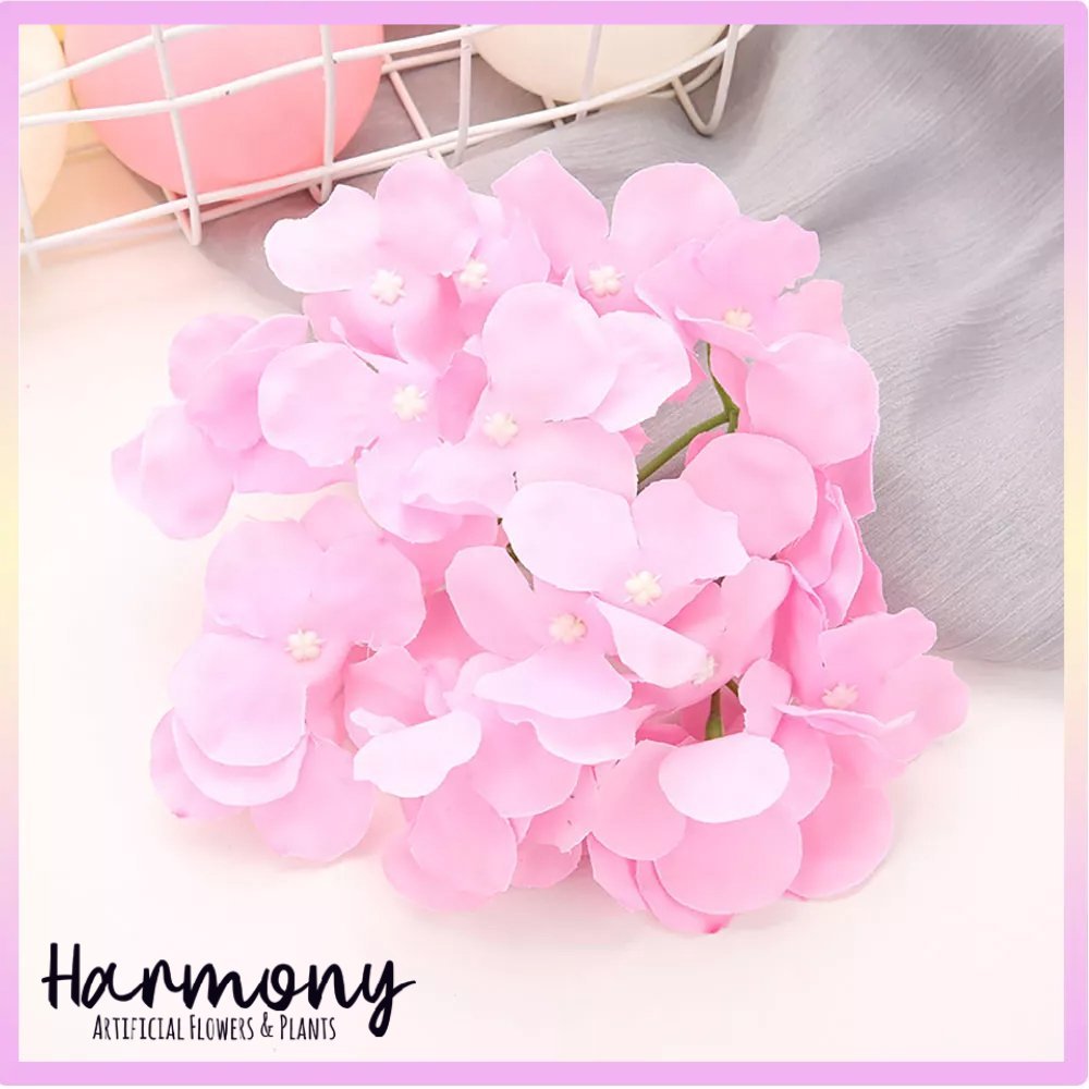 bunga artificial plastik hydrangea dekorasi hiasan cantik hidrangea - Gambar 9