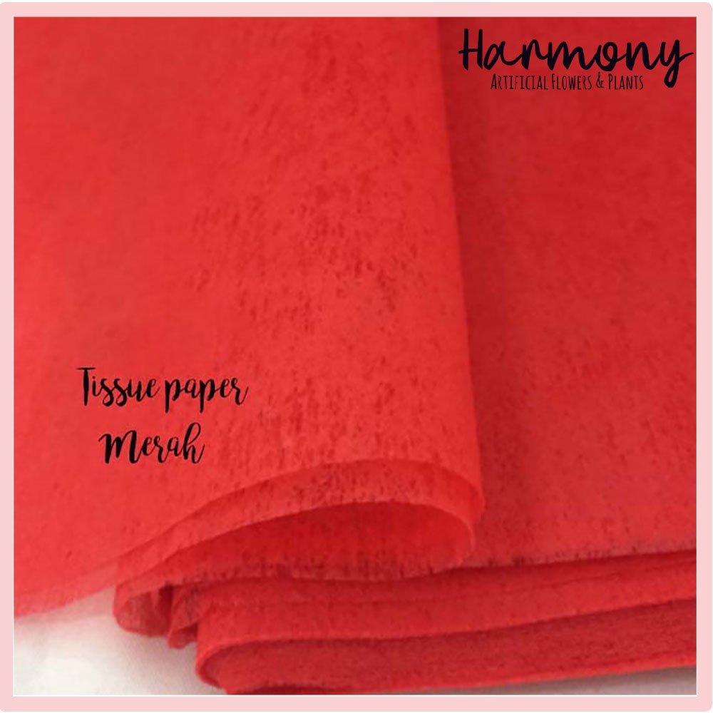 kertas bunga tissue paper flower wrapping buket bunga cellophane hand bouquet - Gambar 6