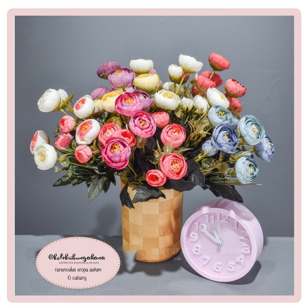 bunga artificial dekorasi buket peony autumn spring eropa hiasan cantik flower bouquet