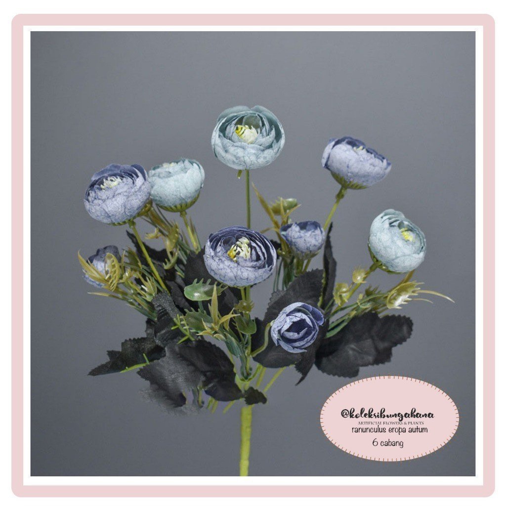 bunga artificial dekorasi buket peony autumn spring eropa hiasan cantik flower bouquet - Gambar 7