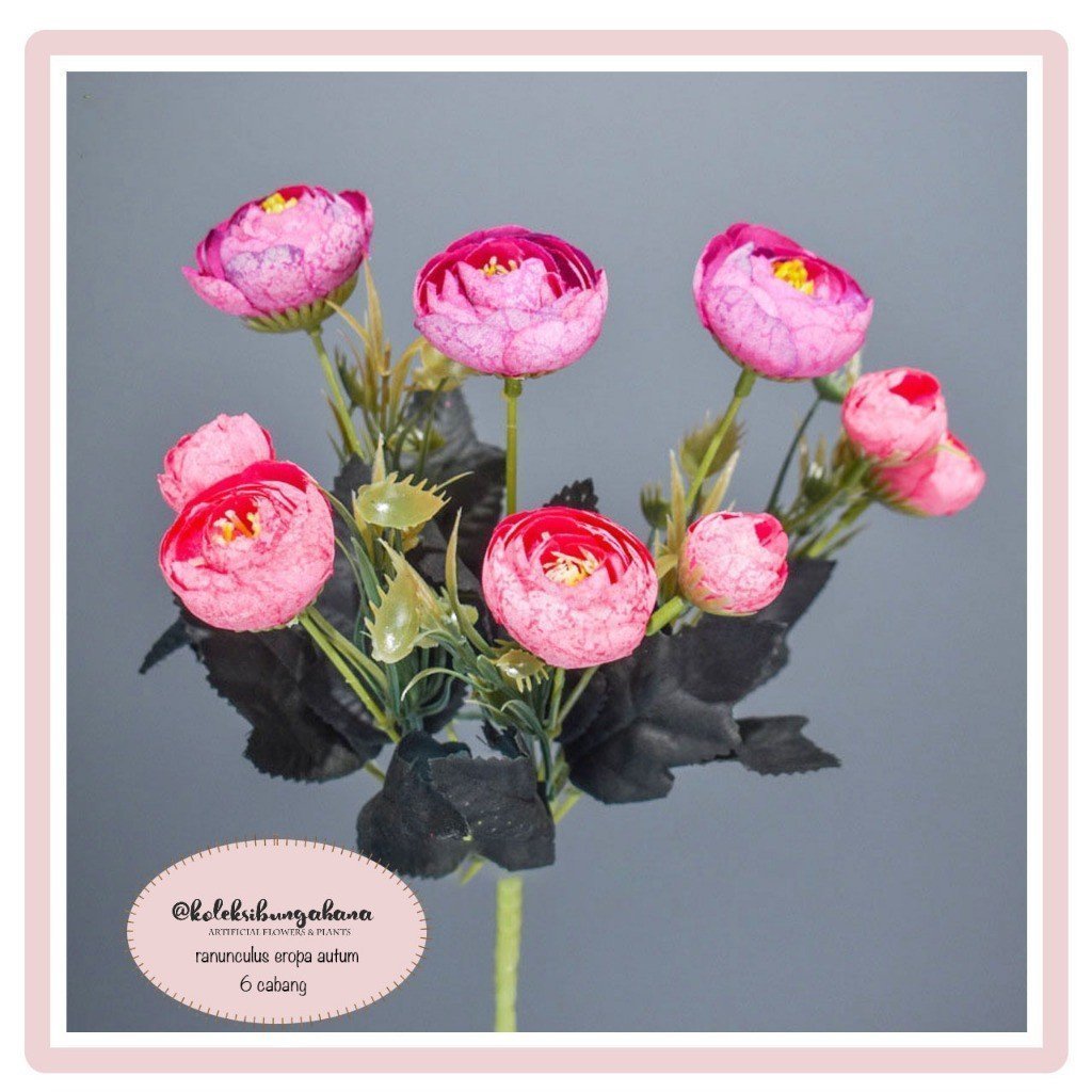 bunga artificial dekorasi buket peony autumn spring eropa hiasan cantik flower bouquet - Gambar 8