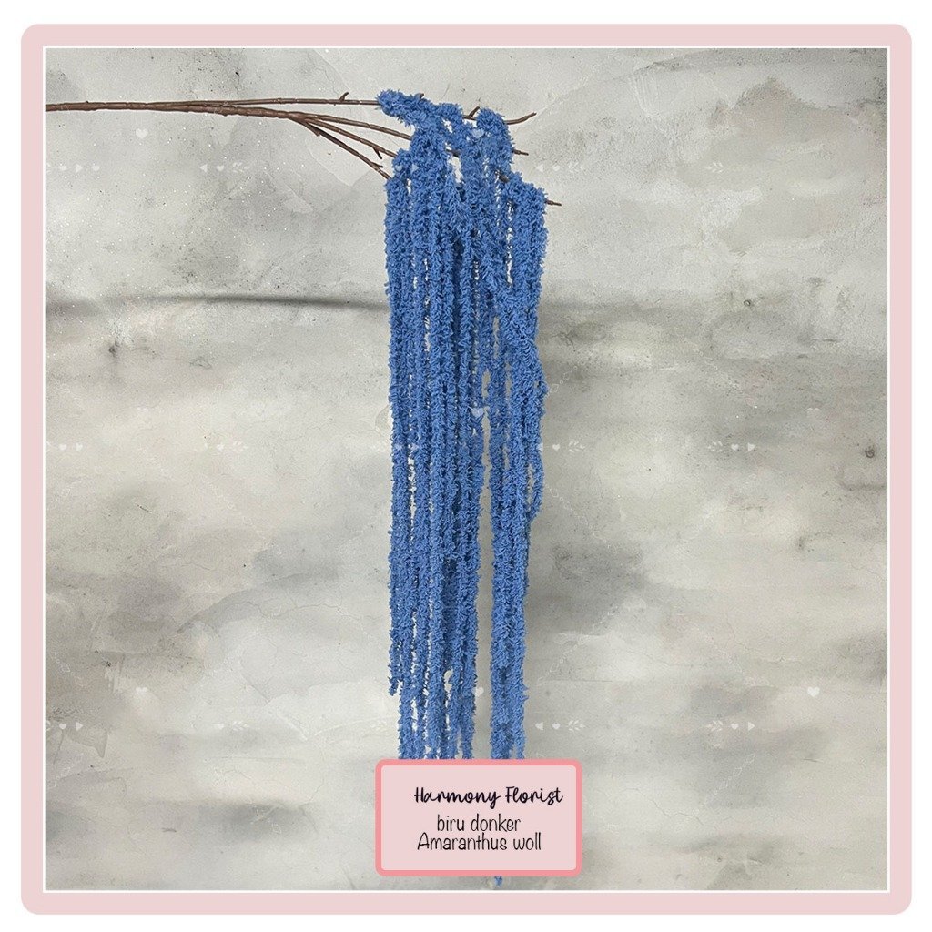 bunga amaranthus woll gantung artificial tangkai juntai palsu hiasan wedding dekorasi - Gambar 5