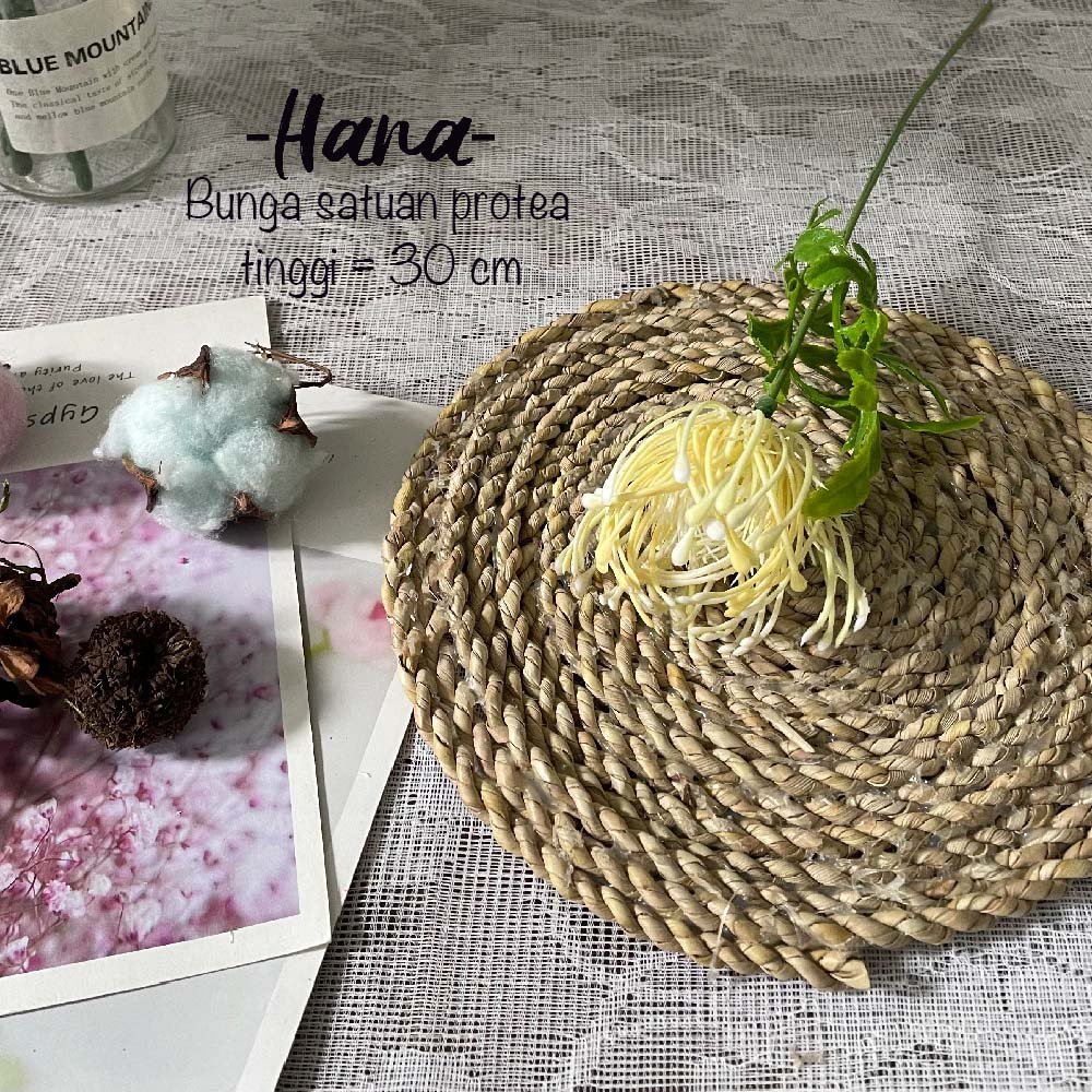 Bunga protea satuan artificial dekorasi - Gambar 4