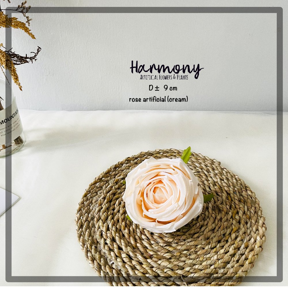 bunga artificial plastik satuan mawar premium tanpa tangkai hiasan cantik dekorasi - Gambar 3