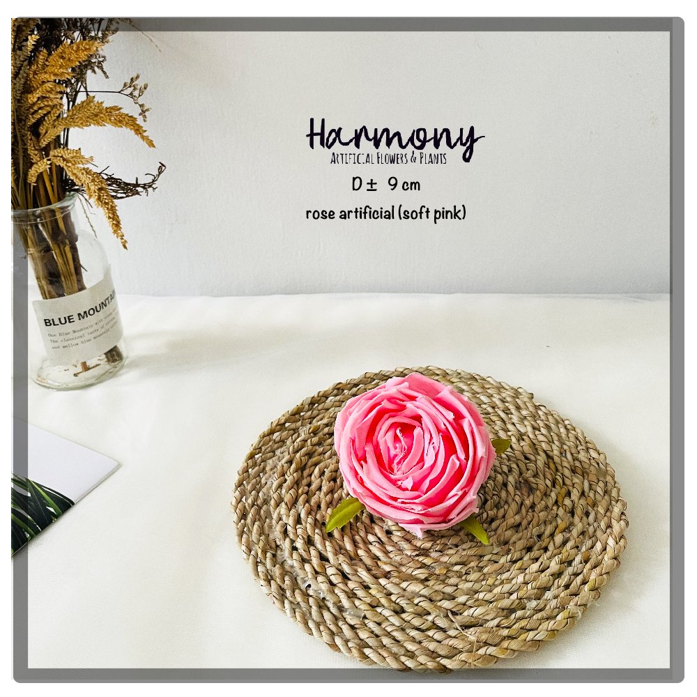 bunga artificial plastik satuan mawar premium tanpa tangkai hiasan cantik dekorasi - Gambar 4