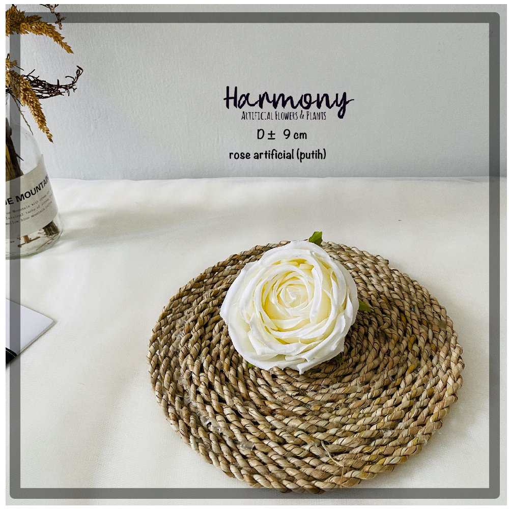 bunga artificial plastik satuan mawar premium tanpa tangkai hiasan cantik dekorasi - Gambar 5